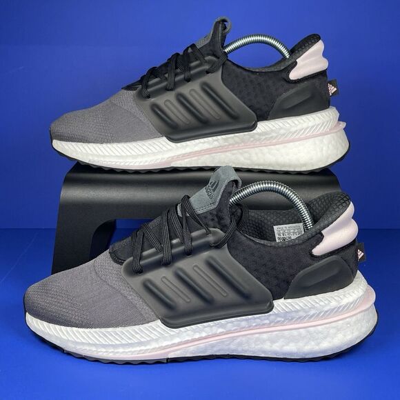 NEW Adidas X_PLRBOOST HP3139 Black Gray‎ Pink Boost Running Shoes Women's 10 - Picture 1 of 10